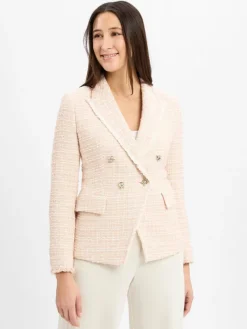 BOSS Blazer*Blazer nude weiß strukturiert