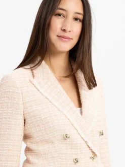 BOSS Blazer*Blazer nude weiß strukturiert