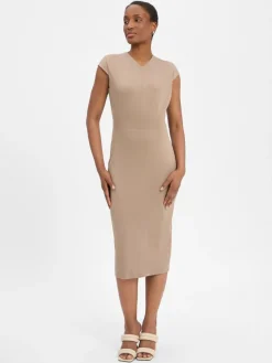 BOSS Kleider*Damen - Businesskleid - Dulisa taupe uni