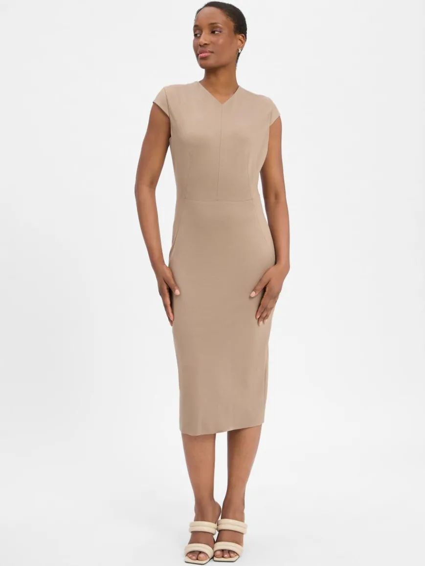 BOSS Kleider*Damen - Businesskleid - Dulisa taupe uni