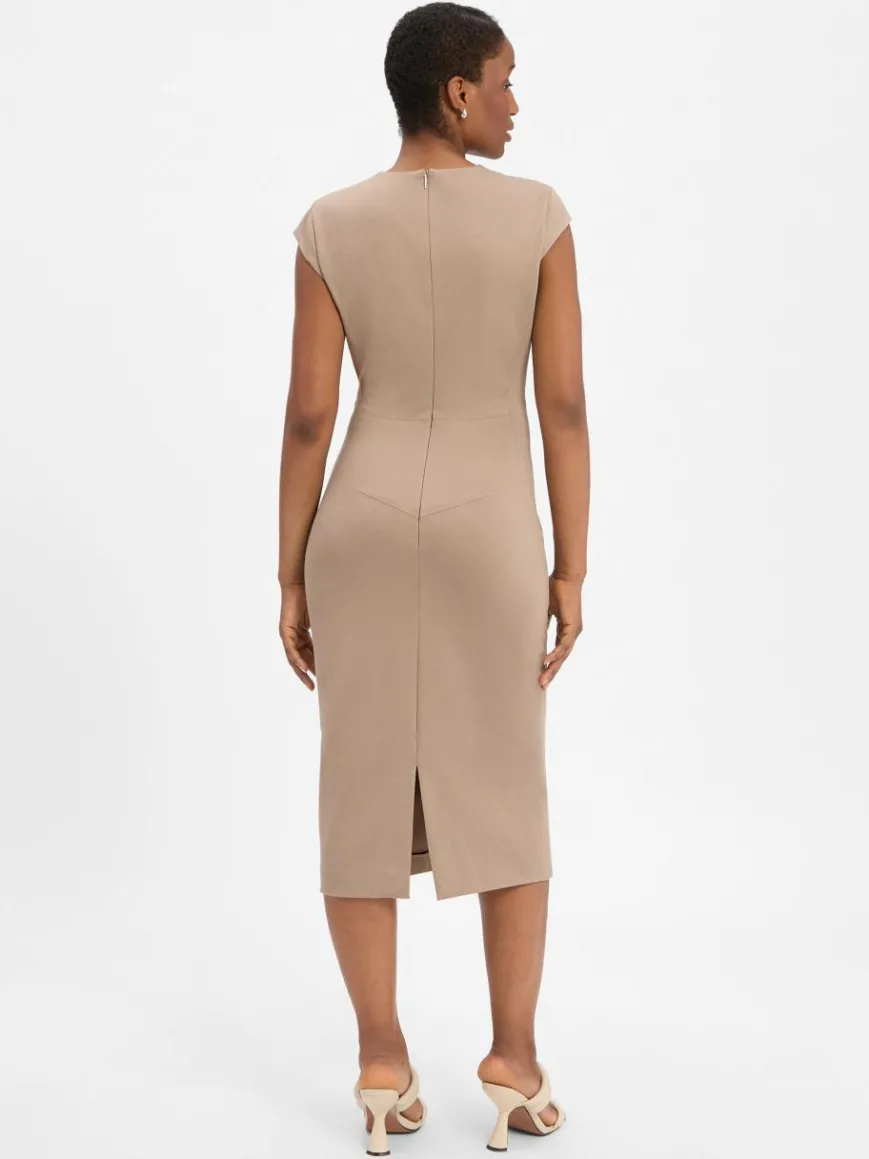 BOSS Kleider*Damen - Businesskleid - Dulisa taupe uni