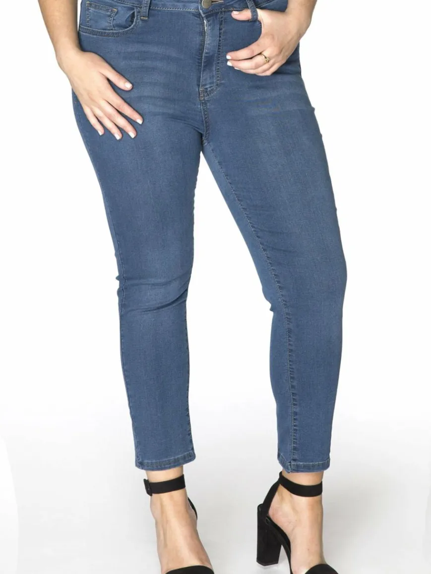 YOEK Jeans*Damen 7/8 Jeans denim uni