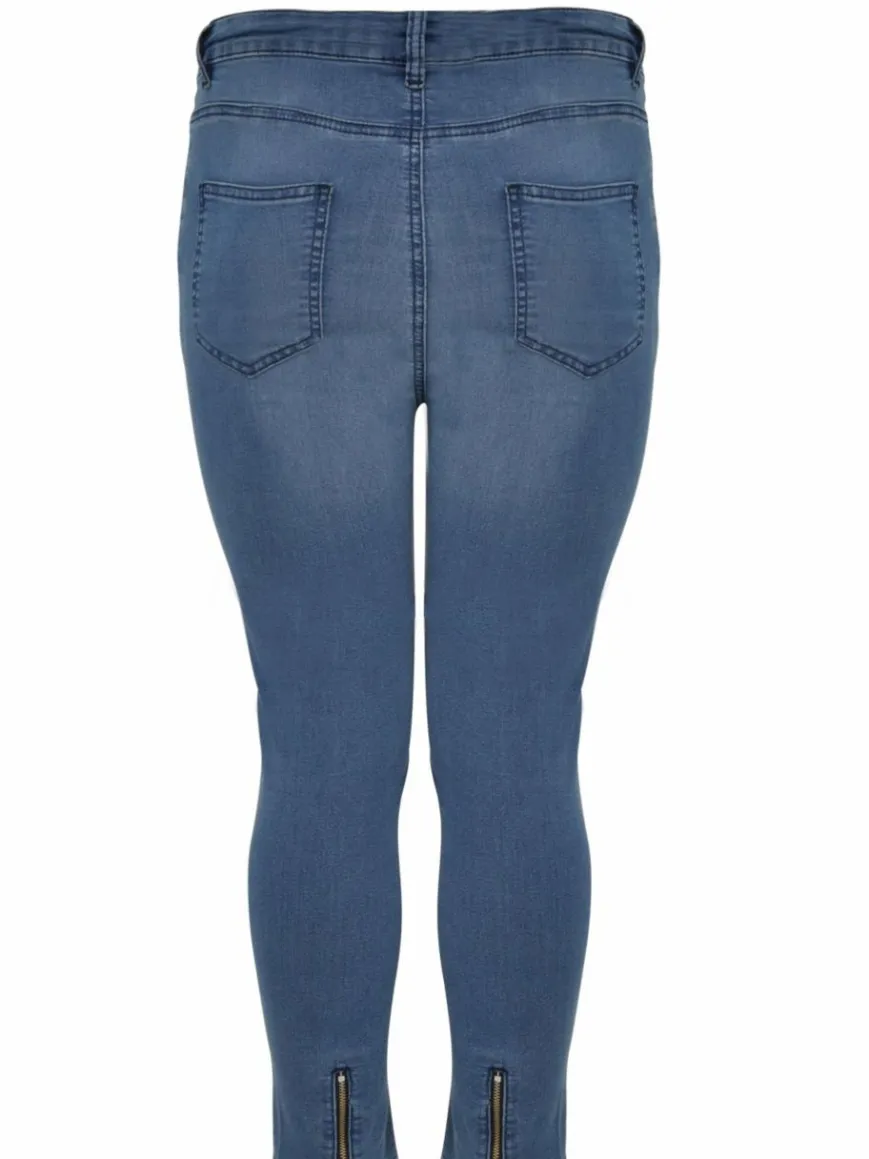 YOEK Jeans*Damen 7/8 Jeans denim uni