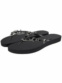 Uzurii Zehentrenner*Damen Zehentrenner schwarz uni