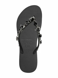 Uzurii Zehentrenner*Damen Zehentrenner schwarz uni