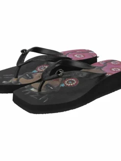 Uzurii Zehentrenner*Damen Zehentrenner schwarz uni