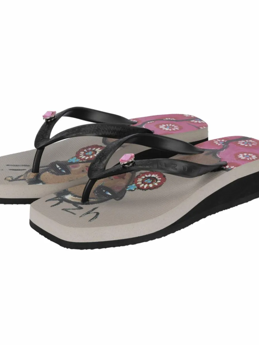 Uzurii Zehentrenner*Damen Zehentrenner schwarz uni