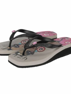 Uzurii Zehentrenner*Damen Zehentrenner schwarz uni