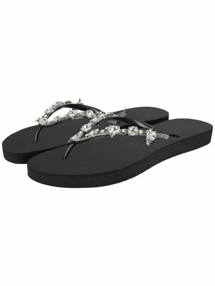 Uzurii Zehentrenner*Damen Zehentrenner schwarz uni