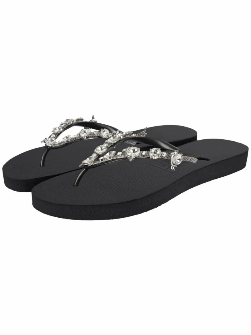 Uzurii Zehentrenner*Damen Zehentrenner schwarz uni