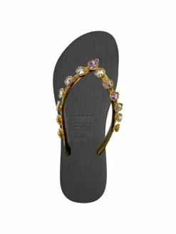 Uzurii Zehentrenner*Damen Zehentrenner schwarz uni