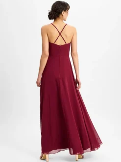 Marie Lund Kleider*Damen Abendkleid bordeaux uni