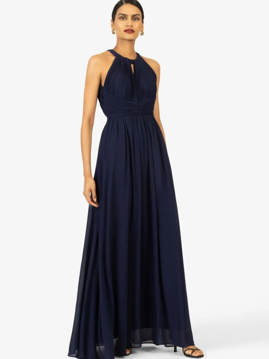 Kraimod Kleider*Damen Abendkleid marine uni