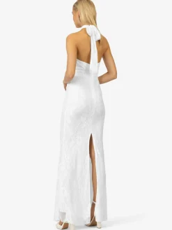 Kraimod Kleider*Damen Abendkleid weiß gemustert