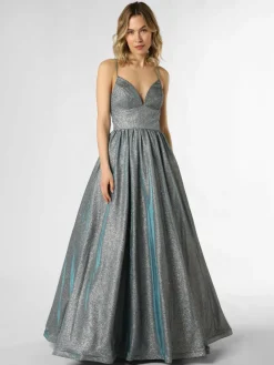 Unique Kleider*Damen Abendkleid aqua uni