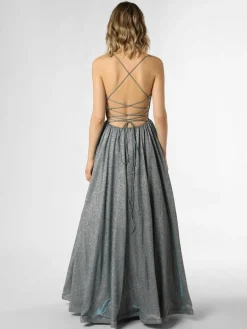 Unique Kleider*Damen Abendkleid aqua uni