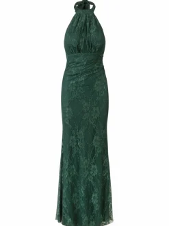 Kraimod Kleider*Damen Abendkleid grün gemustert