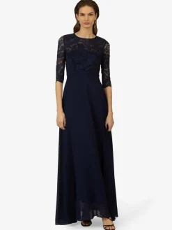 Kraimod Kleider*Damen Abendkleid marine uni