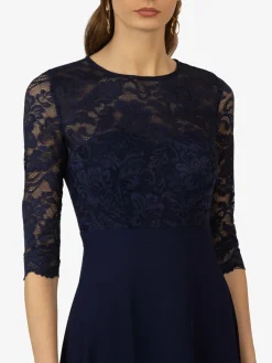 Kraimod Kleider*Damen Abendkleid marine uni