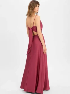 Marie Lund Kleider*Damen Abendkleid himbeer uni
