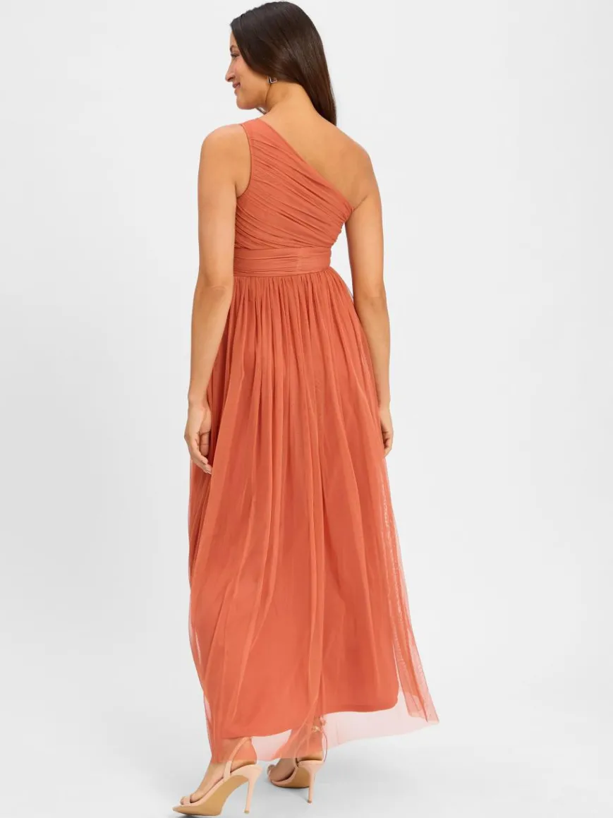 Marie Lund Kleider*Damen Abendkleid rosenholz uni