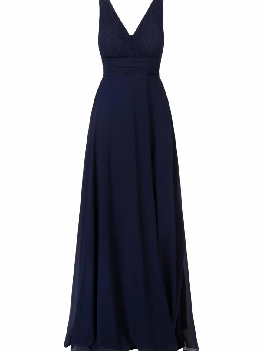 Kraimod Kleider*Damen Abendkleid marine uni