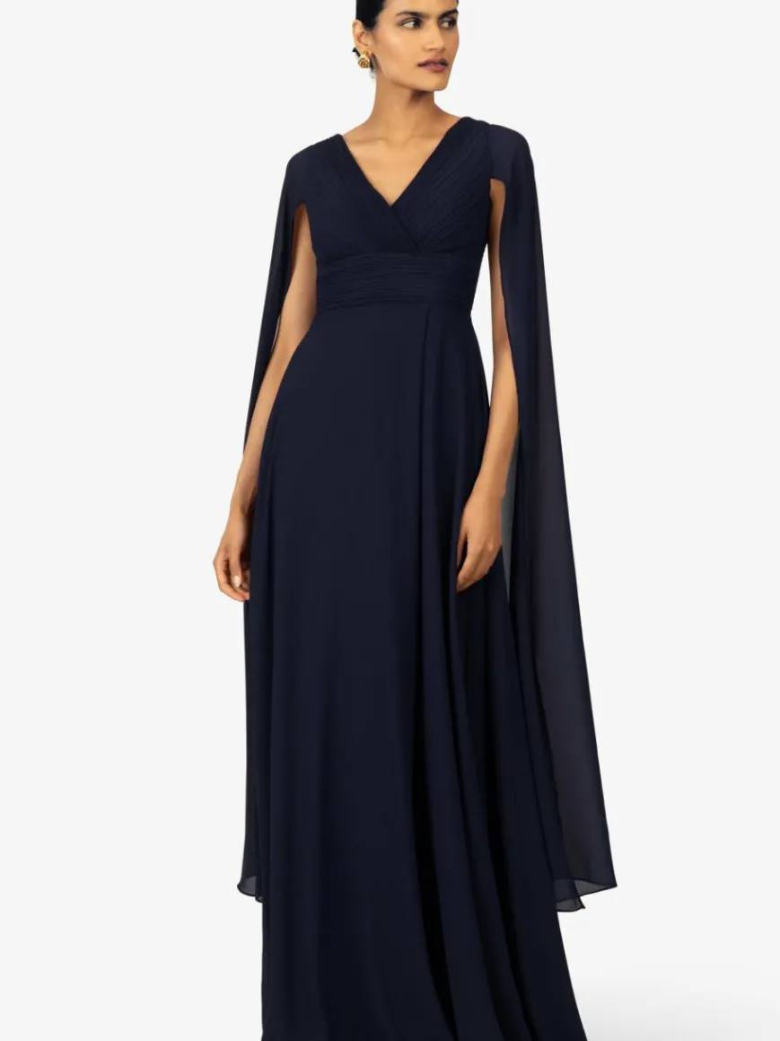 Kraimod Kleider*Damen Abendkleid marine uni