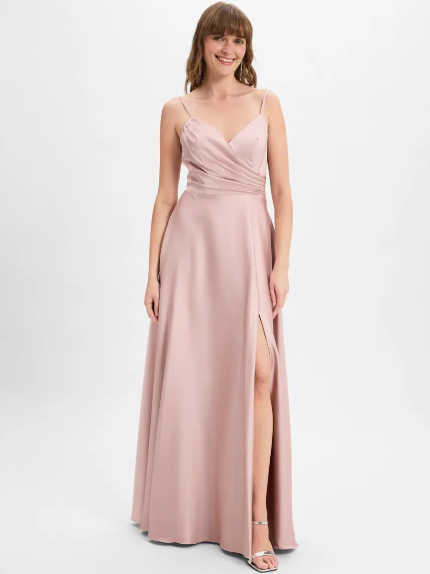 Laona Kleider*Damen Abendkleid altrosa uni