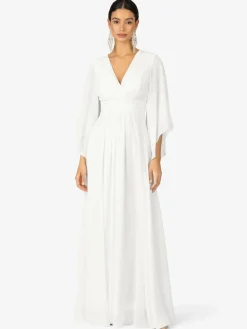 Kraimod Kleider*Damen Abendkleid weiß uni