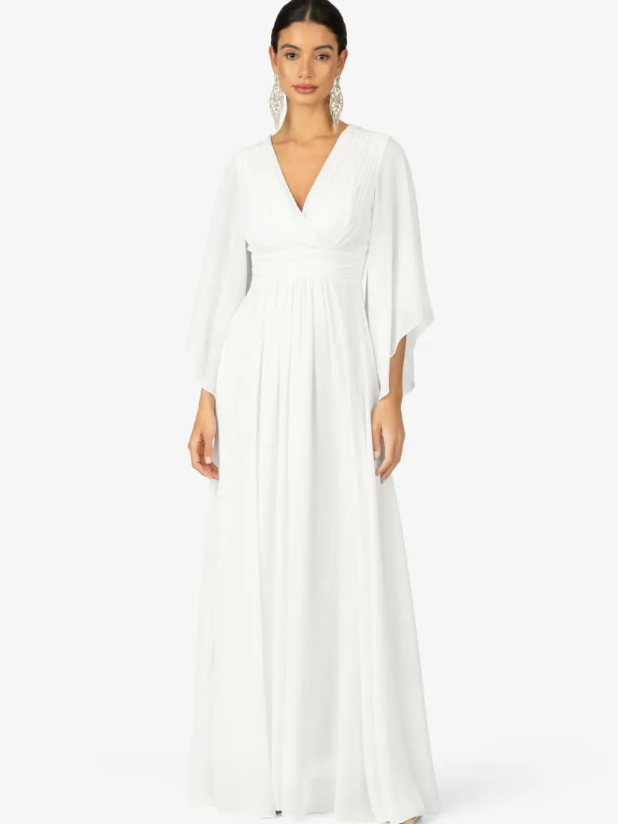 Kraimod Kleider*Damen Abendkleid weiß uni