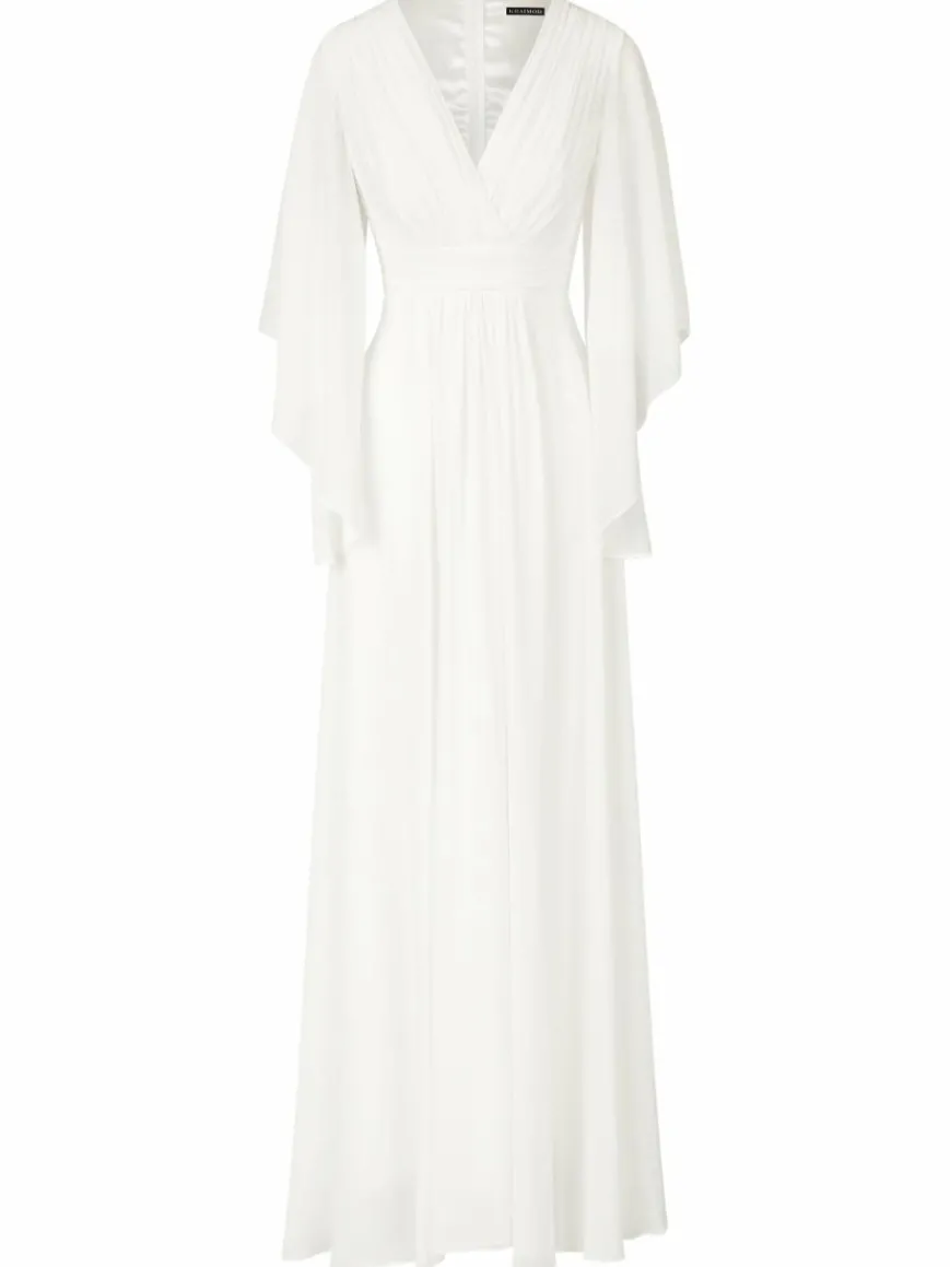 Kraimod Kleider*Damen Abendkleid weiß uni