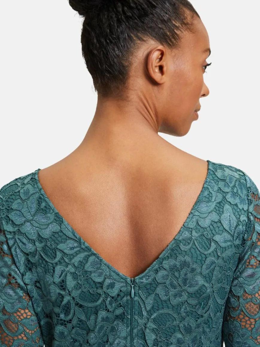 Vera Mont Kleider*Damen Abendkleid smaragd uni