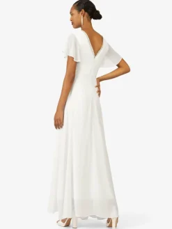 Kraimod Kleider*Damen Abendkleid weiß uni