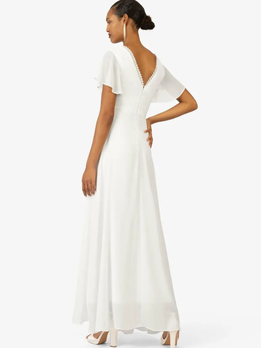 Kraimod Kleider*Damen Abendkleid weiß uni