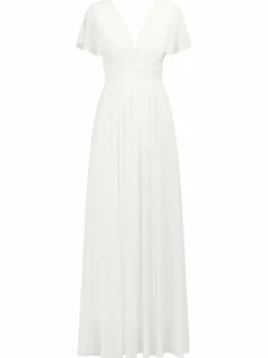 Kraimod Kleider*Damen Abendkleid weiß uni