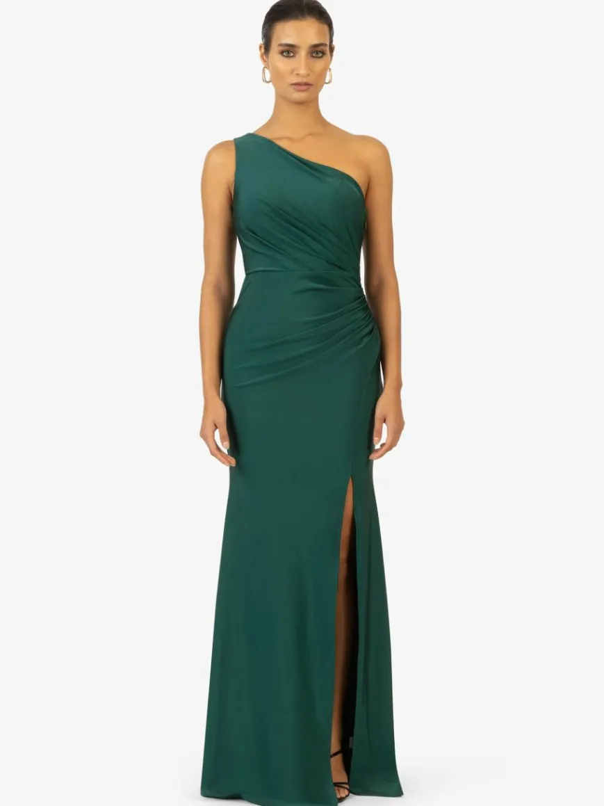 Kraimod Kleider*Damen Abendkleid grün uni