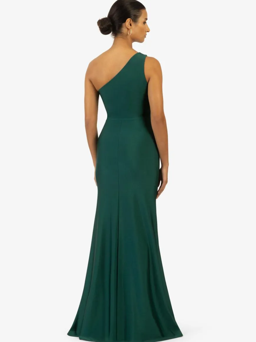 Kraimod Kleider*Damen Abendkleid grün uni