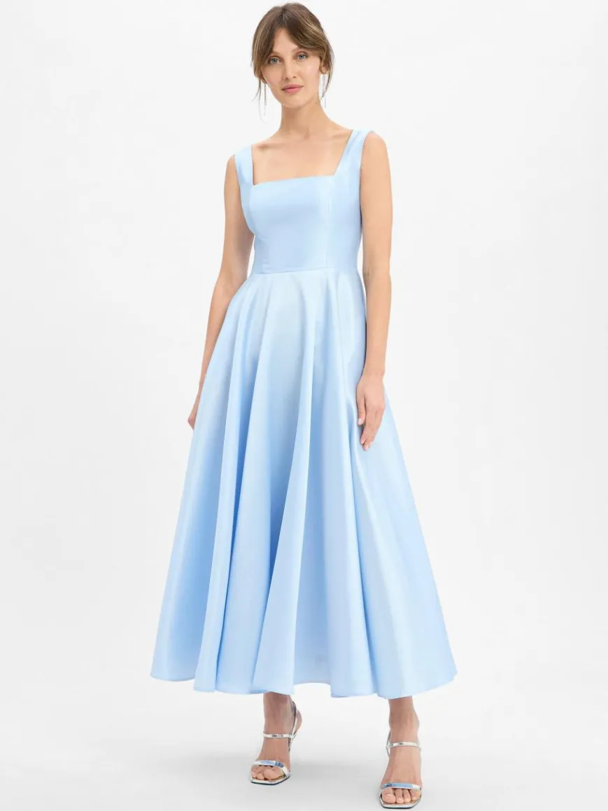 Marie Lund Kleider*Damen Abendkleid hellblau uni
