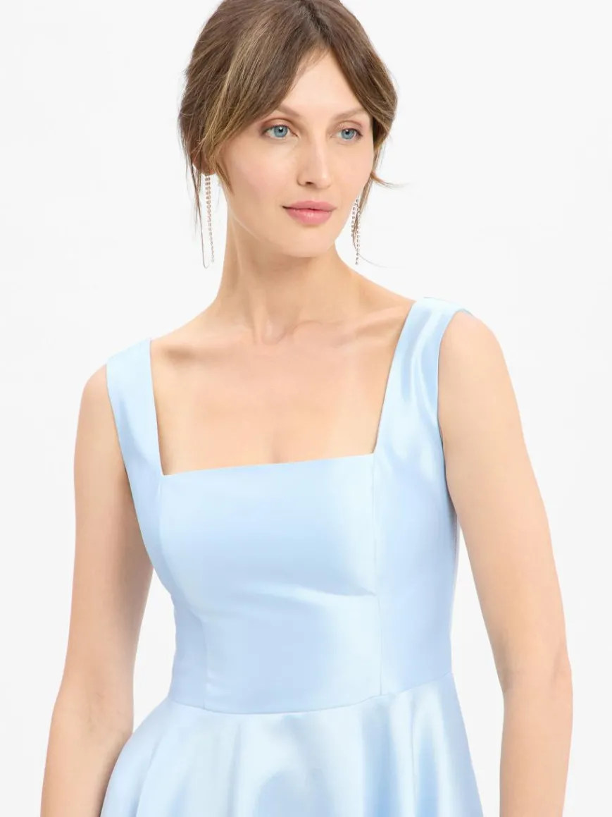 Marie Lund Kleider*Damen Abendkleid hellblau uni