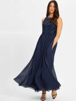 Hey Kyla Kleider*Damen Abendkleid marine uni