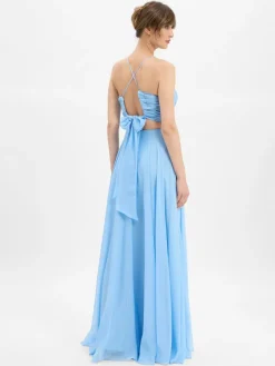 Marie Lund Kleider*Damen Abendkleid hellblau uni