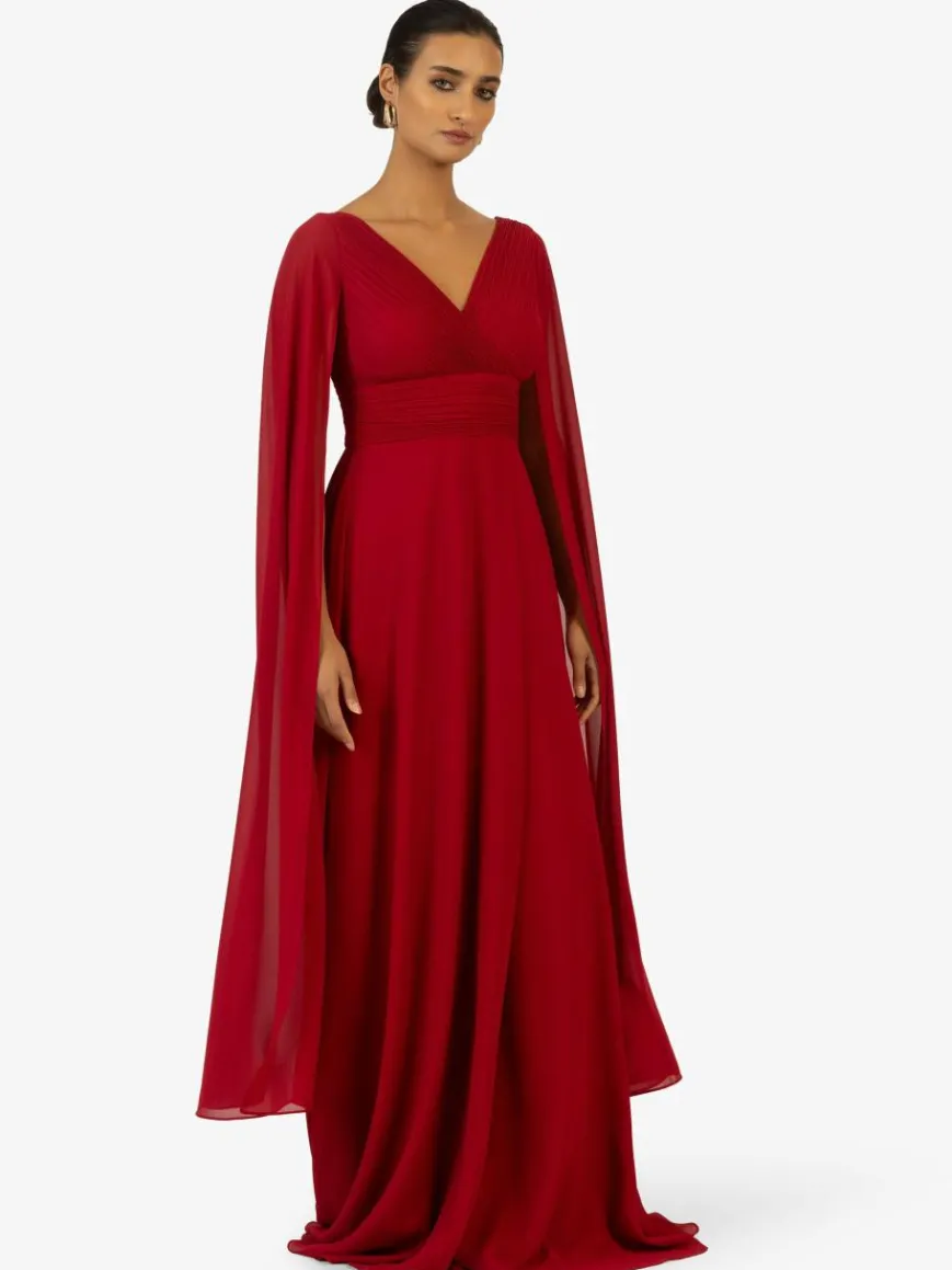 Kraimod Kleider*Damen Abendkleid rot uni