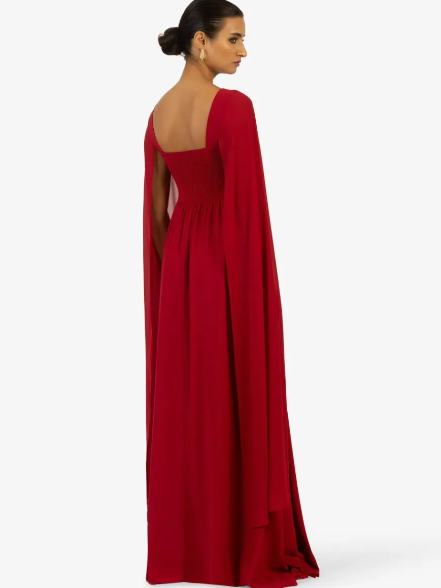 Kraimod Kleider*Damen Abendkleid rot uni