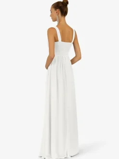 Kraimod Kleider*Damen Abendkleid weiß uni