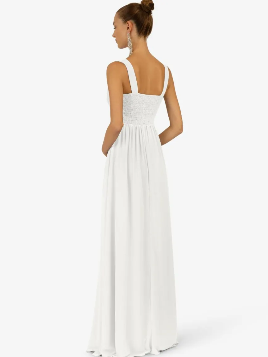 Kraimod Kleider*Damen Abendkleid weiß uni