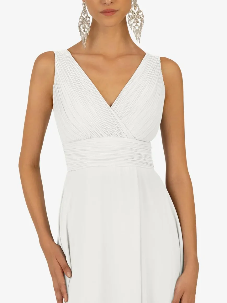 Kraimod Kleider*Damen Abendkleid weiß uni