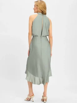 Swing Kleider*Damen Abendkleid lind uni