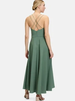 Vera Mont Kleider*Damen Abendkleid grün khaki uni