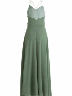 Vera Mont Kleider*Damen Abendkleid grün khaki uni