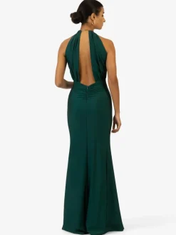 Kraimod Kleider*Damen Abendkleid grün uni